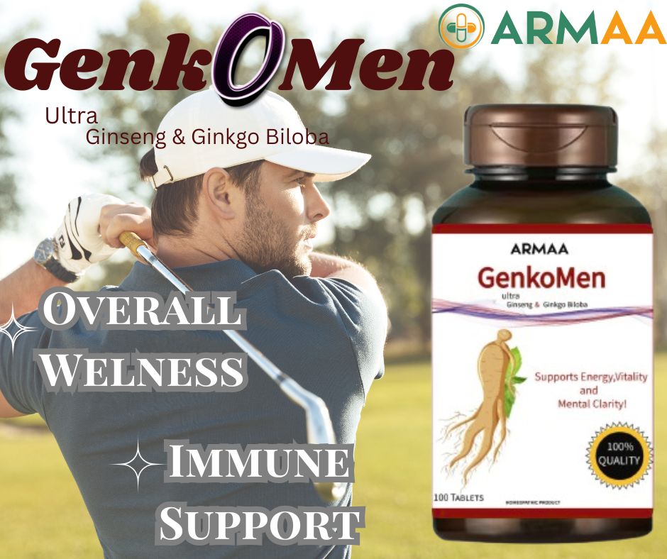 GenkoMen – Homeopathic Tablets for Energy, Vitality & Male Performance - Image 3