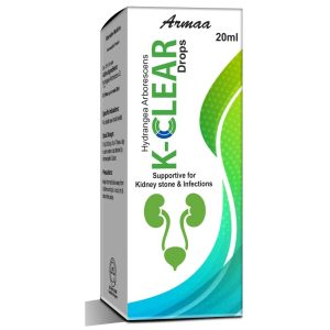 K-Clear Homeopathic Kidney Stone & UTI Relief Drops by Armaa Pharmaceuticals