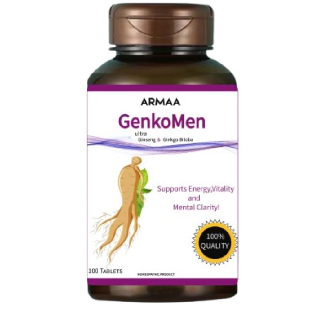 GenkoMen homeopathic tablets for energy and focus