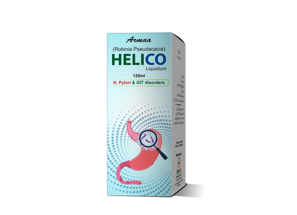 Helico Syrup is a homoeopathic remedy formulated to provide relief from gastric discomfort caused by H. pylori infection, acidity, bloating, and indigestion. It helps soothe the stomach lining, supports digestion, and alleviates symptoms like nausea, burning sensation, and stomach pain.
Indications:
✅ Helps manage H. pylori-associated gastritis
✅ Relieves acidity & heartburn
✅ Supports digestion & gut health
✅ Reduces bloating, nausea & discomfort
✅ Safe & gentle homoeopathic formulation