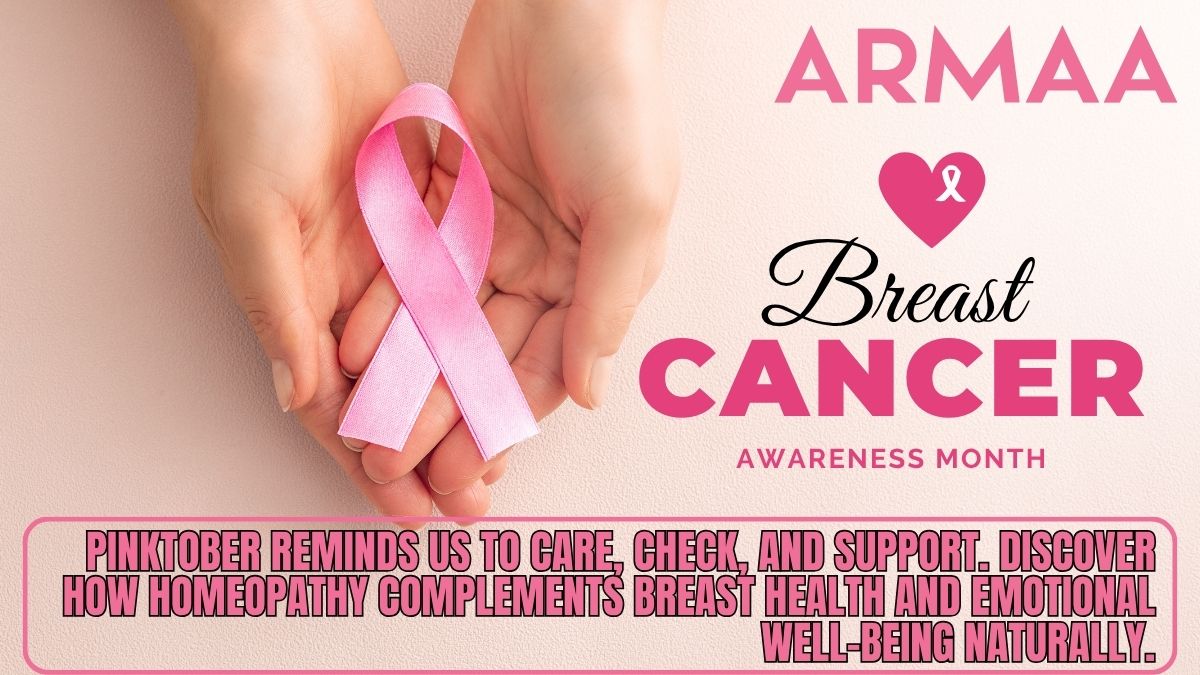 Homeopathy and breast health Pinktober support